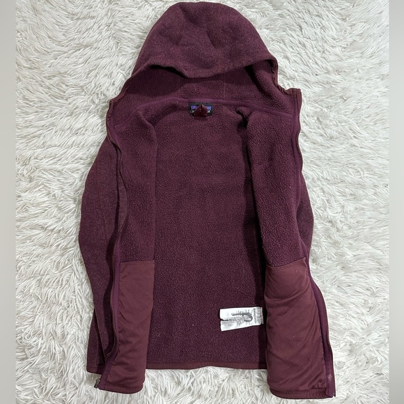 PATAGONIA Women's Better Sweater Full-Zip Hoody Jacket Dark Currant Red - Small - Picture 4 of 9